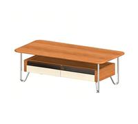 Zhaoj24-05 Tavolini Tavolino moderno della metà del secolo con cassetti e ripiano aperto finitura calda chiara