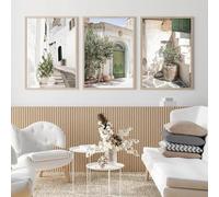 ZHAOLIN Italia Architettura antica Puglia Fotografia Poster e stampe Viaggi Regali Boho Neutro Arte murale Tela Pittura Decorazione 40x60cmx3 Senza cornice