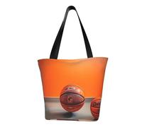ZHAOLQ Borsa a tracolla leggera con stampa arancione da basket, per gite estive, viaggi, escursionismo, lavoro, uso casual