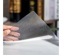 Zhaomi Copertura Protettiva per Tovaglia Trasparente Satinata, Pellicola Protettiva per Tavolo in Vetro Morbido da 1mm, Adatta per Tappetini per Ufficio, Tappetini per Sedie (110x200cm/43x79in)