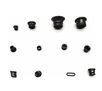 ZhaoQIAN 100 Pezzi di Occhiali in Ceramica Nera ossidata - Occhiali Resistenti all'Usura, durevoli ed Eleganti for Tutte Le Occasioni(9x9x6mm)