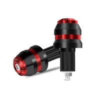ZHAOQIN Contrappesi Manubrio Moto Manubrio for Moto Peso Finale 16-18MM Manopole for Manubrio Tappo Anti Vibrazione Silder Bilancieri Manubrio Moto(2PCS Red)