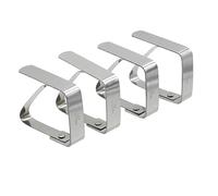 ZHAOQIN Ferma Tovaglia da Tavola 4 Pezzi/Set Supporto da Tavolo Clip in Acciaio Inox Regolabile Tovaglia Clip Copertura in Tessuto Morsetto Supporto for Picnic da Festa Strumenti