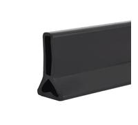 ZHAOQIN Guarnizione Doccia Sottoporta 1 barriera autoadesiva in Silicone for Il bloccaggio dell'Acqua, Antiscivolo, separazione tra Asciutto e Bagnato, for Pavimenti in Ambienti umidi(Noir,150CM)