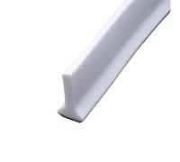 ZHAOQIN Guarnizione Doccia Sottoporta Striscia autoadesiva Flessibile e for Il bloccaggio dell'Acqua in Silicone, barriera for Pavimenti for Ambienti umidi, separazione tra Asciutto Bagnato(White)