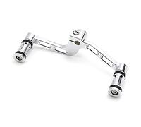 ZHAOQIN Leve Cambio Moto Leva del Cambio del Cambio Pedane del Cambio Puntale Kit Adatto for Harley Sportster XL883 XL1200 Moto Alluminio Controlli centrali Argento/Nero Leve del Cambio(Chrome)