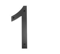 ZHAOQIN Numero Civico Esterno 20-30 cm Grande Numero civico Esterno Lettere Esterne #0-9 Grande Alfabeto for Porta casa Numeri Esterni indirizzo Targa segni sulla Porta(Number-1,30cm (12 Inches))