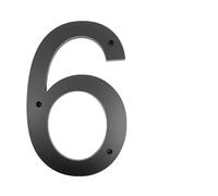 ZHAOQIN Numero Civico Esterno 20-30 cm Grande Numero civico Esterno Lettere Esterne #0-9 Grande Alfabeto for Porta casa Numeri Esterni indirizzo Targa segni sulla Porta(Number-6,25cm (10 Inches))