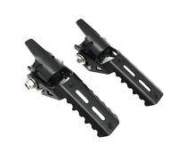 ZHAOQIN Pedane Moto Fit Use for BMW F800GS Adventure S1000XR F750GS F850GS C400X C400GT Moto Highway Pedane Anteriori Pedane Pieghevoli Morsetti 22-25mm Poggiapiedi Moto(Noir)
