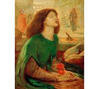 ZHAOSHAN Dipinti Famosi Immagini Moderni Parete Immagine Beata Beatriz de Dante Gabriel Charles Rossetti per la Decorazione Domestica dell'ufficio 60x90cm