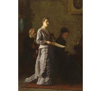 ZHAOSHAN Dipinti Famosi Immagini Moderni Parete Immagine Cantando una canción patética Eakins per la Decorazione Domestica dell'ufficio 60x90cm