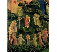 ZHAOSHAN Dipinti Famosi Immagini Moderni Parete Immagine Detalle del Cielo del Juicio Final de Fra Angelico per la Decorazione Domestica dell'ufficio 60x90cm