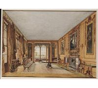 ZHAOSHAN Dipinti Famosi Immagini Moderni Parete Immagine el comedor de invierno del conde de Essex en Cassiobury por William Henry Hunt per la Decorazione Domestica dell'ufficio 60x90cm