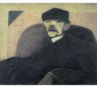 ZHAOSHAN Dipinti Famosi Immagini Moderni Parete Immagine El hombre de la oreja roja Retrato de Gorki de Leon Spilliaert per la Decorazione Domestica dell'ufficio 60x90cm