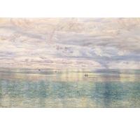 ZHAOSHAN Dipinti Famosi Immagini Moderni Parete Immagine el mar de Sicilia desde los acantilados de Taormina John Brett per la Decorazione Domestica dell'ufficio 60x90cm
