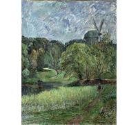 ZHAOSHAN Dipinti Famosi Immagini Moderni Parete Immagine el Moulin De La Reine en el Parque Stervold por Paul Gauguin per L'arredamento del Soggiorno 60x90cm