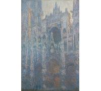 ZHAOSHAN Dipinti Famosi Immagini Moderni Parete Immagine el Portal de la Catedral de Rouen a la luz de la mañana de Claude Monet per L'arredamento del Soggiorno 60x90cm