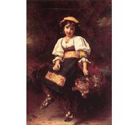 ZHAOSHAN Dipinti Famosi Immagini Moderni Parete Immagine El vendedor de flores de Etienne Adolphe Piot per L'arredamento del Soggiorno 60x90cm