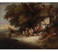 ZHAOSHAN Dipinti Famosi Immagini Moderni Parete Immagine la puerta de la cabaña de Gainsborough per la Decorazione Domestica dell'ufficio 60x90cm