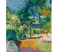 ZHAOSHAN Dipinti Famosi Immagini Moderni Parete Immagine La terraza de Vernon de Pierre Bonnard per la Decorazione Domestica dell'ufficio 60x90cm