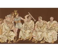 ZHAOSHAN Dipinti Famosi Immagini Moderni Parete Immagine los galos y los senadores de Bartolomeo Pinelli per L'arredamento del Soggiorno 60x90cm