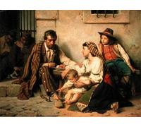 ZHAOSHAN Dipinti Famosi Immagini Moderni Parete Immagine Prisionero conociendo a su familia por Vasili Vasilievich Vereshchagin per la Decorazione Domestica dell'ufficio 60x90cm