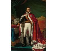 ZHAOSHAN Dipinti Famosi Immagini Moderni Parete Immagine Retrato de Guillermo I, rey de los Países Bajos, de Paelinck per la Decorazione Domestica dell'ufficio 60x90cm