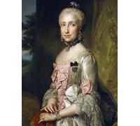 ZHAOSHAN Dipinti Famosi Immagini Moderni Parete Immagine Retrato de María Luisa de Borbón con motivo de su compromiso de matrimonio por Anton Raphael Mengs per L'arredamento del Soggiorno 60x90cm