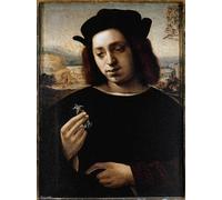ZHAOSHAN Dipinti Famosi Immagini Moderni Parete Immagine Retrato del hombre conocido como el oro de Domenico Ghirlandaio per L'arredamento del Soggiorno 60x90cm