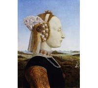 ZHAOSHAN Dipinti Famosi Immagini Moderni Parete Immagine Retratos de la y la duquesa de Urbino por Piero Della Francesca per la Decorazione Domestica dell'ufficio 60x90cm