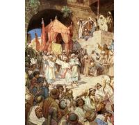 ZHAOSHAN Dipinti Famosi Immagini Moderni Parete Immagine Rey David trayendo el arca a Jerusalén Biblia por William Brassey Hole per L'arredamento del Soggiorno 60x90cm