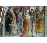 ZHAOSHAN Dipinti Famosi Immagini Moderni Parete Immagine San Esteban repartiendo limosna por Fra Angelico per la Decorazione Domestica dell'ufficio 60x90cm