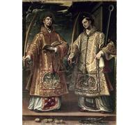 ZHAOSHAN Dipinti Famosi Immagini Moderni Parete Immagine San Lorenzo y San Esteban de Sanchez Neck per L'arredamento del Soggiorno 60x90cm