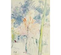 ZHAOSHAN Dipinti Famosi Poster D'epoca Parete Immagine del Muro Árbol rojo en un bosque de Berthe Morisot per la Decorazione Domestica dell'ufficio 60x90cm