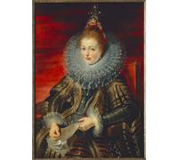 ZHAOSHAN Dipinti Famosi Poster D'epoca Parete Immagine del Muro Austria Viena Retrato de la Infanta Isabel Clara Eugenia de Habsburgo por Peter Paul Rubens per L'arredamento del Soggiorno 60x90cm