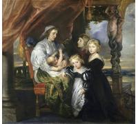 ZHAOSHAN Dipinti Famosi Poster D'epoca Parete Immagine del Muro Deborah Kip, esposa de Sir Balthasar Gerbier y sus hijos, de Peter Paul Rubens per la Decorazione Domestica dell'ufficio 60x90cm
