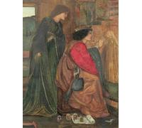ZHAOSHAN Dipinti Famosi Poster D'epoca Parete Immagine del Muro Diseño para un gabinete de luna de miel de King Renes por Edward Burne Jones per L'arredamento del Soggiorno 60x90cm