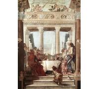 ZHAOSHAN Dipinti Famosi Poster D'epoca Parete Immagine del Muro El Banquete de Cleopatra de Battista Tiepolo per la Decorazione Domestica dell'ufficio 60x90cm