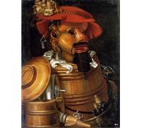ZHAOSHAN Dipinti Famosi Poster D'epoca Parete Immagine del Muro el camarero de Giuseppe Arcimboldo per L'arredamento del Soggiorno 60x90cm