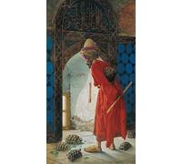 ZHAOSHAN Dipinti Famosi Poster D'epoca Parete Immagine del Muro el entrenador de tortugas de Osman Hamdi Bey per la Decorazione Domestica dell'ufficio 60x90cm