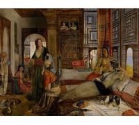 ZHAOSHAN Dipinti Famosi Poster D'epoca Parete Immagine del Muro el harén de John Frederick Lewis per la Decorazione Domestica dell'ufficio 60x90cm