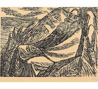 ZHAOSHAN Dipinti Famosi Poster D'epoca Parete Immagine del Muro El séptimo día de Ernst Barlach per L'arredamento del Soggiorno 60x90cm