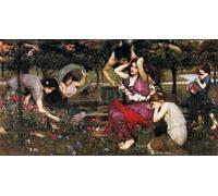 ZHAOSHAN Dipinti Famosi Poster D'epoca Parete Immagine del Muro Flora y John William Waterhouse per la Decorazione Domestica dell'ufficio 60x90cm