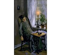 ZHAOSHAN Dipinti Famosi Poster D'epoca Parete Immagine del Muro la costurera de Christian Krohg per la Decorazione Domestica dell'ufficio 60x90cm