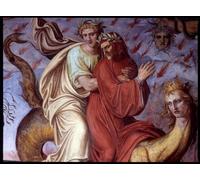 ZHAOSHAN Dipinti Famosi Poster D'epoca Parete Immagine del Muro La Divina Comedia de Dante de Anton per la Decorazione Domestica dell'ufficio 60x90cm
