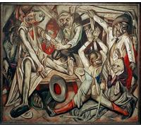 ZHAOSHAN Dipinti Famosi Poster D'epoca Parete Immagine del Muro La noche de Max Beckmann per L'arredamento del Soggiorno 60x90cm