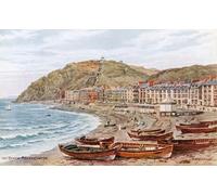 ZHAOSHAN Dipinti Famosi Poster D'epoca Parete Immagine del Muro la playa Aberystwyth de Alfred Robert Quinton per la Decorazione Domestica dell'ufficio 60x90cm