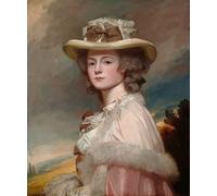 ZHAOSHAN Dipinti Famosi Poster D'epoca Parete Immagine del Muro La señora Davies Davenport de George Romney per la Decorazione Domestica dell'ufficio 60x90cm