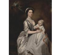 ZHAOSHAN Dipinti Famosi Poster D'epoca Parete Immagine del Muro La señora Sharpe y su hijo de Highmore per L'arredamento del Soggiorno 60x90cm