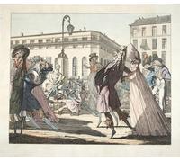ZHAOSHAN Dipinti Famosi Poster D'epoca Parete Immagine del Muro Le Petit Coblentz Boulevard De Grand Sous Le Directoire de Jean Baptiste Isabey per L'arredamento del Soggiorno 60x90cm